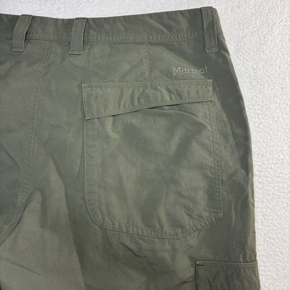 Marmot Hiking Pants Men 36x31 Green Hiking Outdoor Cargo Lightweight Gorpcore - Picture 3 of 9